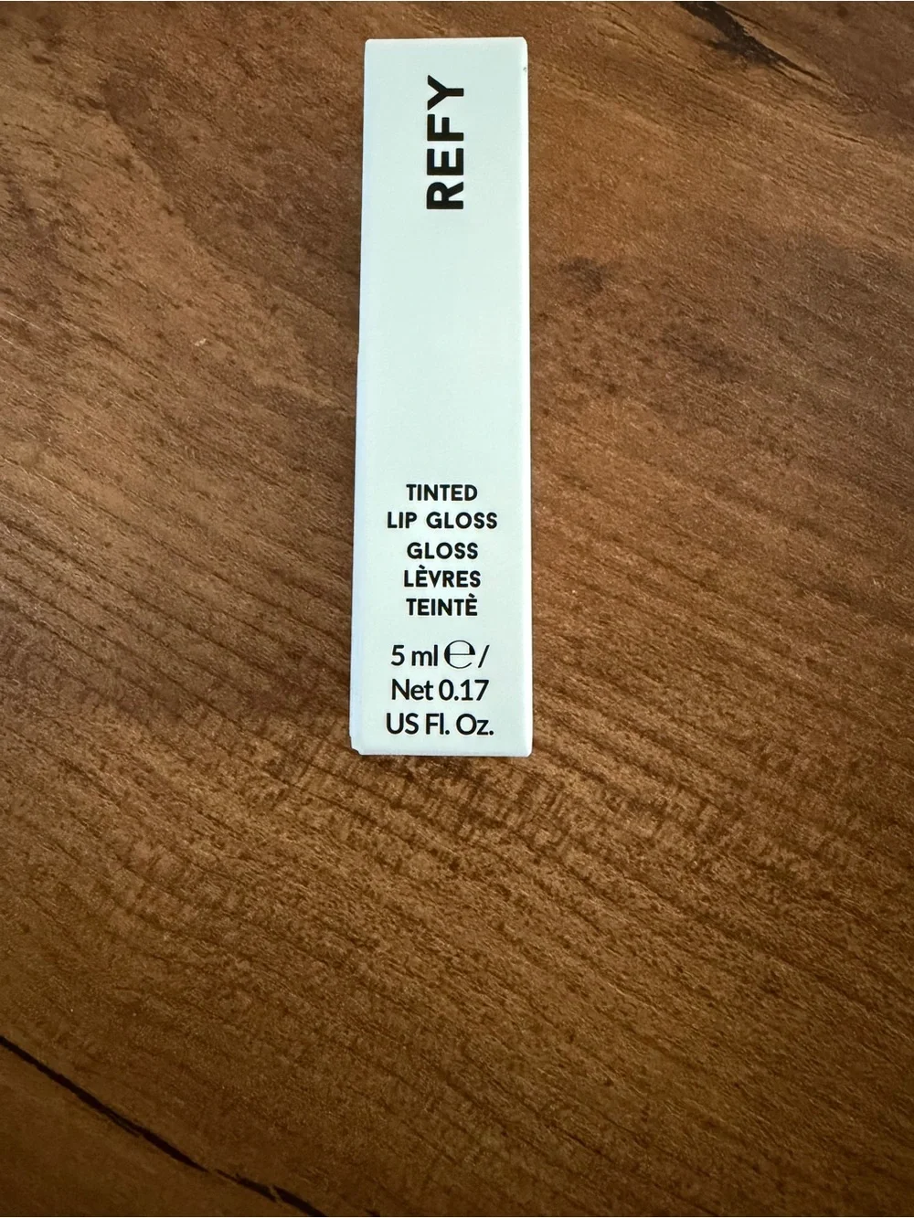 REFY Tinted Lip Gloss in Rosewood, Mini Size BNIB!